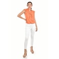 thumbnail image 4 of Blusa con detalle de olan Roman Fashion / Juvenil, 8049 (Naranja) naranja G, 4 of 4