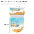 thumbnail image 6 of HELLHERO Starfish Elastic Fabric Toilet Lid Dust Cover Set, Adjustable, Stretch 17"x21" Elastic Edge, Machine Washable, Stylish Gifts, 6 of 8