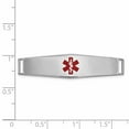 thumbnail image 2 of Auriga 14K White Gold Epoxy Enamelled Medical Id CT Soft Plate # 819 for Women(L- 38inch, W- 10mm), 2 of 4