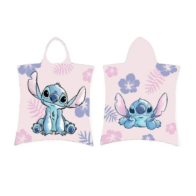 Lilo & Stitch Serviette à Capuchon Stitch pour Garçons/filles