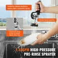thumbnail image 4 of VEVOR Commercial Faucet with Pre-Rinse Sprayer, 44" Height, 8" Center, 12" Swing Spout, Deck Mount Kitchen Sink Faucet, 4 of 9