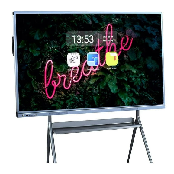 JYXCN 4K Smart Board 55 Inch Interactive Whiteboard All-in-One Touch Screen Computer with Dual System & Cloud Sharing for Classroom, Office Smart TVs