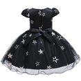 thumbnail image 4 of Little Girls' Sequin Mesh Flower Ball Gown Party Dress Tulle Prom, 4 of 6
