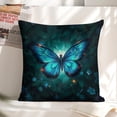 thumbnail image 6 of butterfly blue wings Linen toss pillowcase Decoration pillowcase Gift preferred 20x20" Cushion cover 1 set Sofa pillowcase Sofa bedroom living room car, 6 of 8