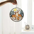 thumbnail image 7 of AatoeaX Deer Family Stained Glass - Art Acrylic Ornament: Nature Scene, Wildlife Decor, Hanging Panel for Home & Window, 7 of 7