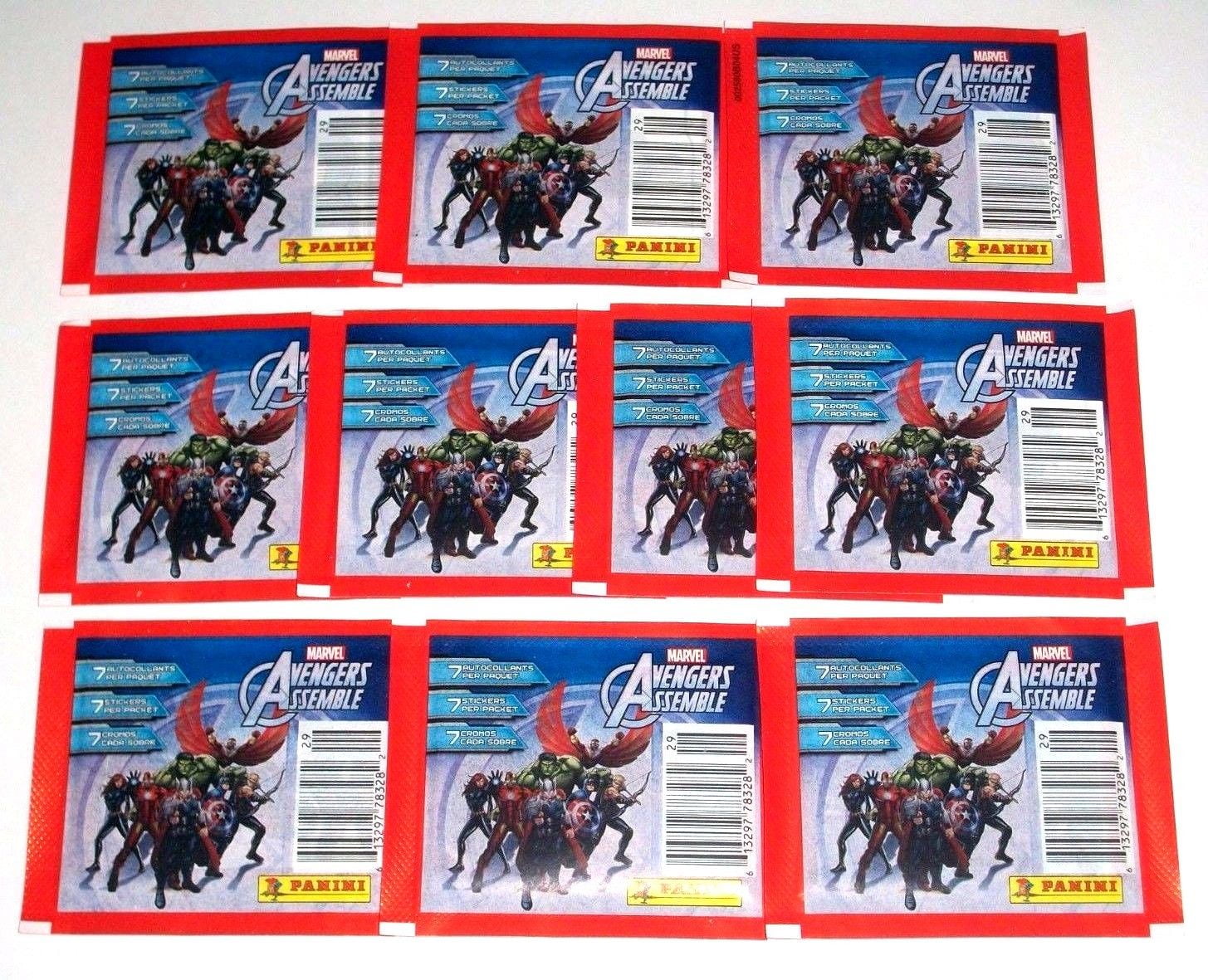 Panini Marvel Ultimate "AVENGERS ASSEMBLE" Lot of Ten Album Sticker