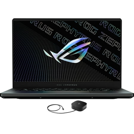 ASUS ROG Zephyrus G15 Gaming/Business Laptop (AMD Ryzen 9 5900HS 8-Core, 15.6in 165Hz 2K Quad HD (2560x1440), NVIDIA GeForce RTX 3080, Win 11 Pro) with G2 Universal Dock