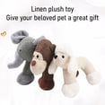 thumbnail image 4 of PrimeGo Plush Dog Toy Cute Animal Shapes Squeaky Chew Toy Linen Fabric Stuffed Animals Puppy Teething Toy for Dogs Boredom And Anxiety Relief, 4 of 7