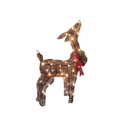 thumbnail image 2 of jifeng Renne Lumineux de Noël avec Nœuds Rouges Éclairage de Jardin pour Décoration, 2 of 8