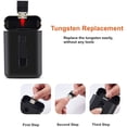 thumbnail image 4 of Cigarette Case with USB Lighter Cigarette Box 20pcs 100mm Slim Cigarettes Portable Electronic Lighter Rechargeable Windproof Flameless (Red), 4 of 6