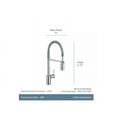 thumbnail image 3 of Moen 7871BL Sleek One-Handle High Arc Kitchen Faucet with In-Deck Handle, Matte Black, 3 of 5