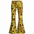 thumbnail image 4 of CONZONE Mens 70S Disco Flared Pants Vintage Hippie Pants for Men Trendy Funny Graphic Bell Bottoms, 4 of 4