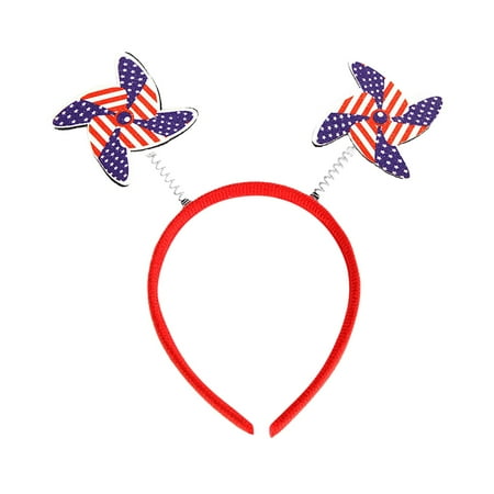 

4th Of July Patriotic Headband Hat USA Letter Hairband Red White Blue Independence Day Flag Star Headpiece Outdoor Event Tent Graduation Party Decorations 2022 Large Event Tent