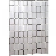 12 Hooks Waterproof Shower Curtain Bathroom Liners PEVA Plastic Decor 71x79 In