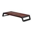thumbnail image 4 of Almencla Computer Monitor Riser Desk Shelf Riser Desktop Shelf Portable Wood Easy to Install Monitor Stand Desk Computer Monitor Stand brown and black, 4 of 8