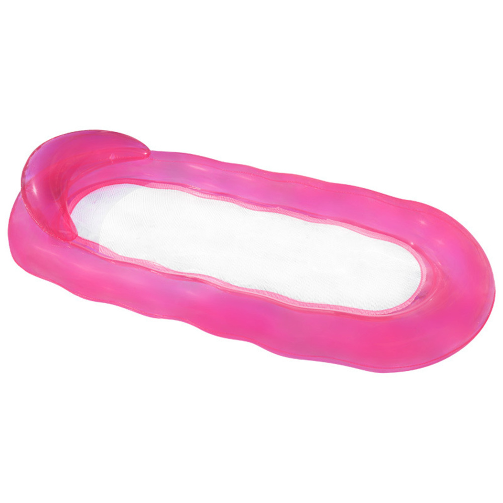 Clear Lounger Pool Float Water Fun Large Blow Up Wave Shape Floatie for