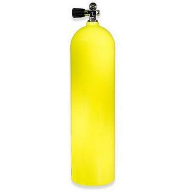 XS Scuba 80 cuft 3000psi Aluminum Tank (Yellow, Delux K Valve VA10030A
