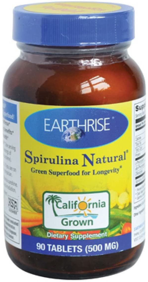 Earthrise Spirulina Natural 500mg 90 tab