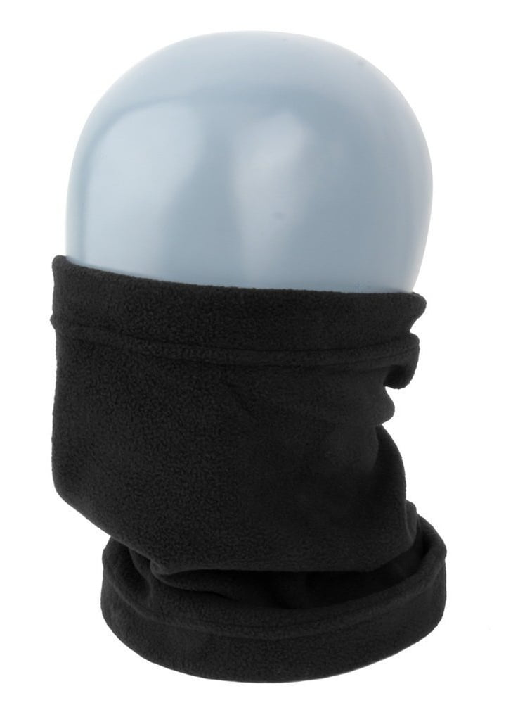 4 in 1 SNOOD Fleece Mens scarf Hood Balaclava Neck Winter warmer Face Mask LIN