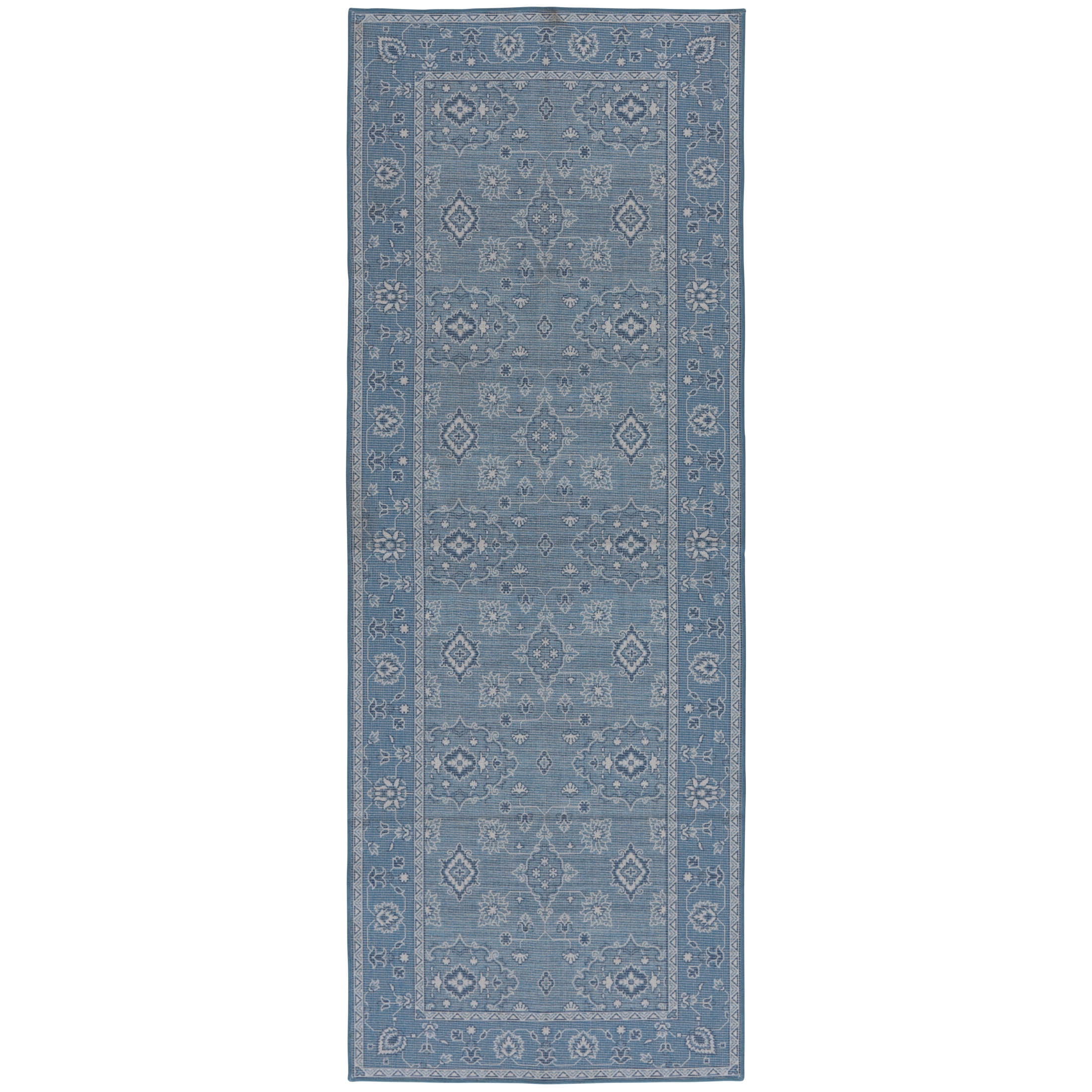 Better Homes & Gardens Blue Lillian Dainty Persian Runner Rug, 2'6"x7'