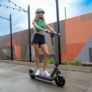 GOTRAX G5 High Speed Adult Electric Scooter, 500W 48V, 10 Air-Filled Tires, LED Headlight, Double Suspension, Grey