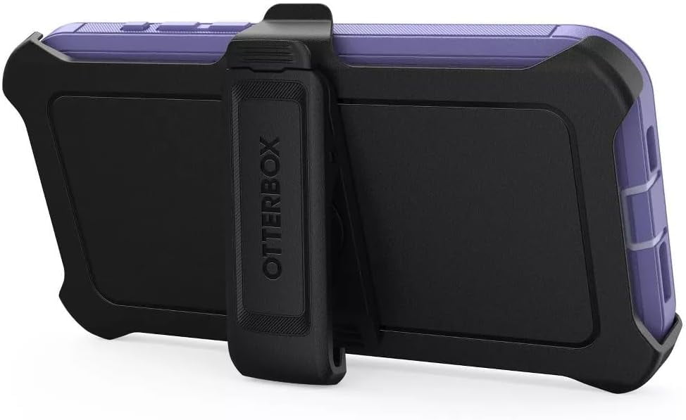 OtterBox Defender Pro Series Case and Holster for iPhone 15 Pro Max Purple Majesty