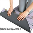 thumbnail image 3 of Dog with Medical Icons Hot Yoga Mat Towel Non Slip for Hot Yoga - Quick-Drying Yoga Mat Cover with 4 Corner Pockets with Travel Bag - Hot Yoga Towel Non Slip Grip Moisture Wicking Sweat 70"x26", 3 of 6