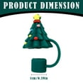 thumbnail image 3 of Kitchen Storage Bags Christmas Cap Reusable Silicone Tip Lid Compatible Cups Christmas Cap Santa Christmas Tree Silicone Cap,Green Kitchen Closure Bags & lids & Boxes, 3 of 9