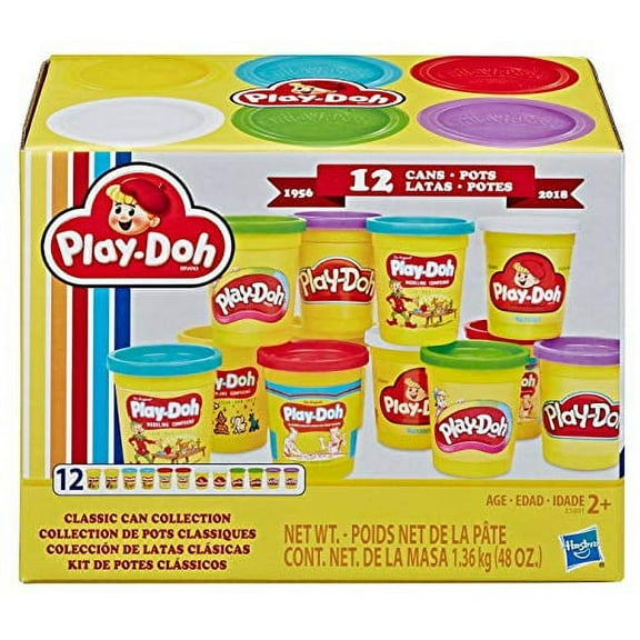 Play-Doh Retro Compound Pac Classic Can Collection - 12
