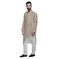 thumbnail image 2 of Atasi Designer Kurta Set For Boys Printed Long Kurta Pajama Summer Clothing, 2 of 4