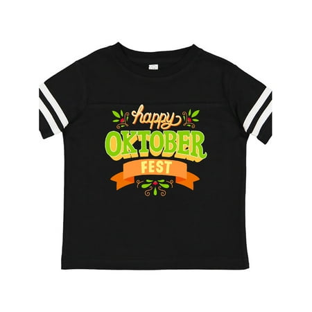 

Inktastic Happy Oktoberfest with Florals and Banner Gift Toddler Boy or Toddler Girl T-Shirt