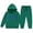 ADark Green, variant on Girls' Sweatsuit Set - 2 Piece Basic Hoodie Sweatshirt and Jogger Sweatpants for Toddlers and Girls