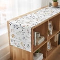 thumbnail image 6 of Watercolor Wildflowers 48 Inch Table Runner, Spring Pastoral Botanical Farmhouse Dresser Scarf Cotton & Linen Tablerunner for Dining/Kitchen Island/Holiday Party Décor 13" x 48", 6 of 9