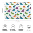 thumbnail image 3 of White Dinosaurs Pattern Bathroom Rugs Mat,Non Slip Microfiber Bathroom Rug,Rubber Backing,Soft Bathroom Mats for Bathroom Floor,Tub and Shower,17x27in(43x68cm), 3 of 5