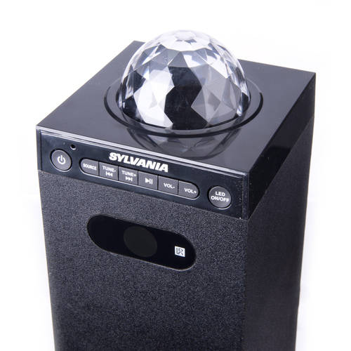 sylvania bluetooth speaker with disco ball top