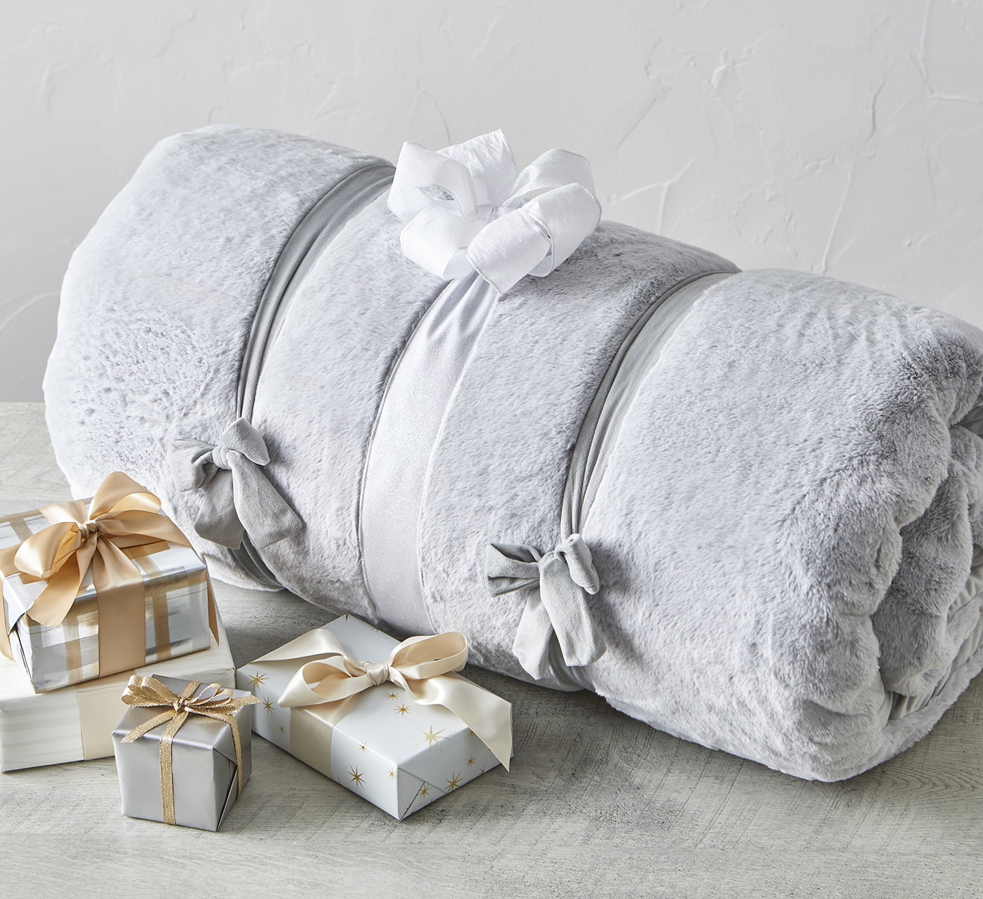 Better Homes & Gardens 75" x 33" Traditional Gray Polyester Floor Pillow