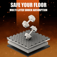 thumbnail image 4 of 96pcs of Thick Foam Flooring Tiles - Measuring 11.8X11.8 Inches, Designed to Be Non-Slip And Waterproof, Ideal for Home Gyms, Yoga Sessions, And Weightlifting Activities, 4 of 4