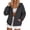 Black, variant on Women's Solid Color Spring Autumn Sports Windbreaker Jacket, Lightweight Water Resistant Casual Coat with Full Zip, for Daily Active Wear or Outdoor Hiking Purple