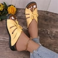 thumbnail image 4 of Women's Sandals,Wedge Sandals,Walking Sandals Women,Summer Shoes for Women,Cute Sandals for Women,Women's Color Flat Bottomed Casual Beach Shoes, Sandals, Women's Shoes,Yellow,10.5, 4 of 6