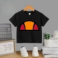 thumbnail image 3 of Ropa de verano para niños, camiseta de algodón estampada con patrón simple, camiseta para niños, niñas y adolescentes, camiseta 100 % algodón, 3 of 5