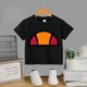 thumbnail image 3 of Ropa de verano para niños, camiseta de algodón estampada con patrón simple, camiseta para niños, niñas y adolescentes, camiseta 100 % algodón, 3 of 5