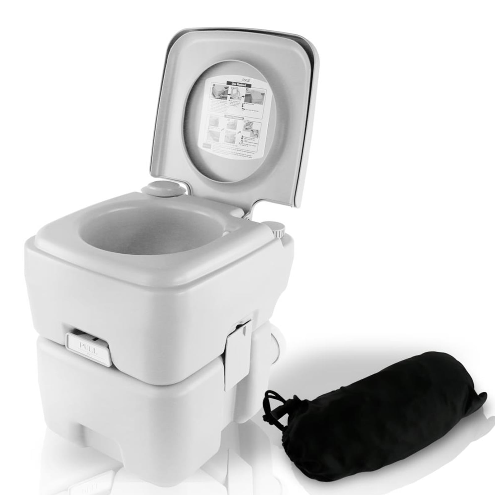 Serene Life Portable Toilet Outdoor & Travel Toilet, 5.3 Gal.