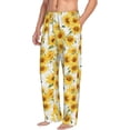thumbnail image 2 of Balery Artistic Marble Pattern Sunflower print Men's Pajama Pants,Ultra Lightweight Pjs,Lounge Pant-Large, 2 of 9