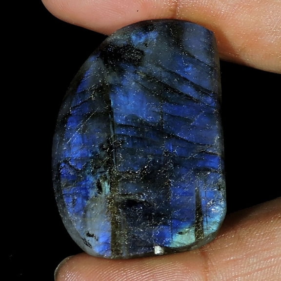 83.60Ct Natural Blue Power Labradorite Druzy Mineral Fancy Cabochon Gemstone