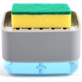 thumbnail image 1 of Dish Soap Dispenser for Kitchen, Innovative Soap Dispenser and Sponge Holder 2 in1, Countertop Soap Pump Dispenser Caddy,(White / Gray / Orange / Blue), 1 of 7