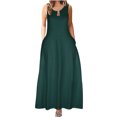 thumbnail image 1 of Dresses for Women 2023 Mode d'Été Femmes Bretelles Camisole Solide Col Rondpullover Robe Parti Dresses for Women Élégant Chic sur l'Autorisation, 1 of 4