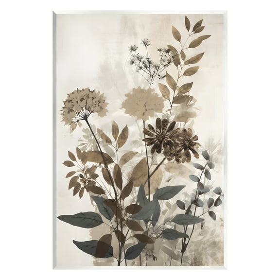 Stupell Industries Rustic Wild Foliage Botanical & Floral Painting Unframed Art Print Wall Art, 10 x 15