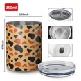 thumbnail image 4 of Leopard 12oz Stainless Steel Coffee Mug – Double-Wall Insulated Cup with Spill-Resistant Lid, 360° Full-Print Design, Keeps Drinks Hot & Cold for Home, Office, Travel,Thanksgiving,Christmas, 4 of 5