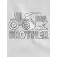 thumbnail image 2 of Big Brother Shirt Coloring Kit Gift for Tractor Loving Boys Toddler Kids T-Shirt 5T White Coloring shirt, 2 of 6