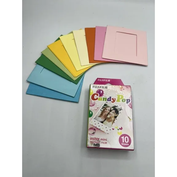 Fujifilm Instax Mini Candy Pop Film 10 Sheets Exp. 11/2020 10 Multi Color Frames